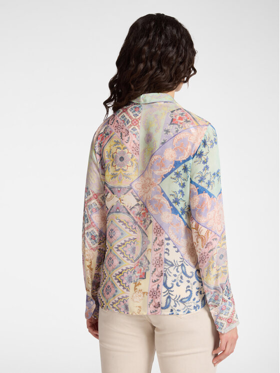 Elena Mirò Elena Mirò Camicia 5018P000314N043 Viola Regular Fit