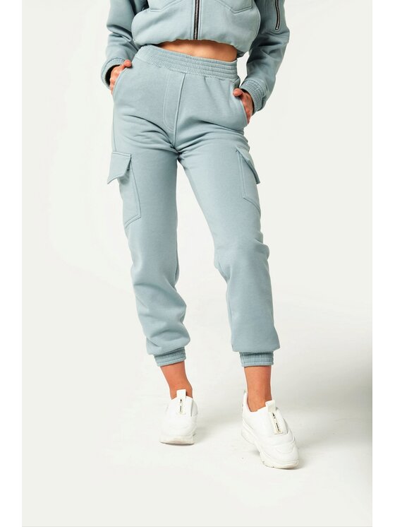 MANDRAGORA Pantaloni da tuta Cargo Blu Regular Fit