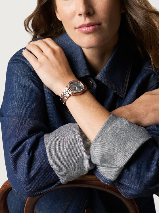 Fossil Fossil Ρολόι Scarlette ES5459 Ροζ χρυσό