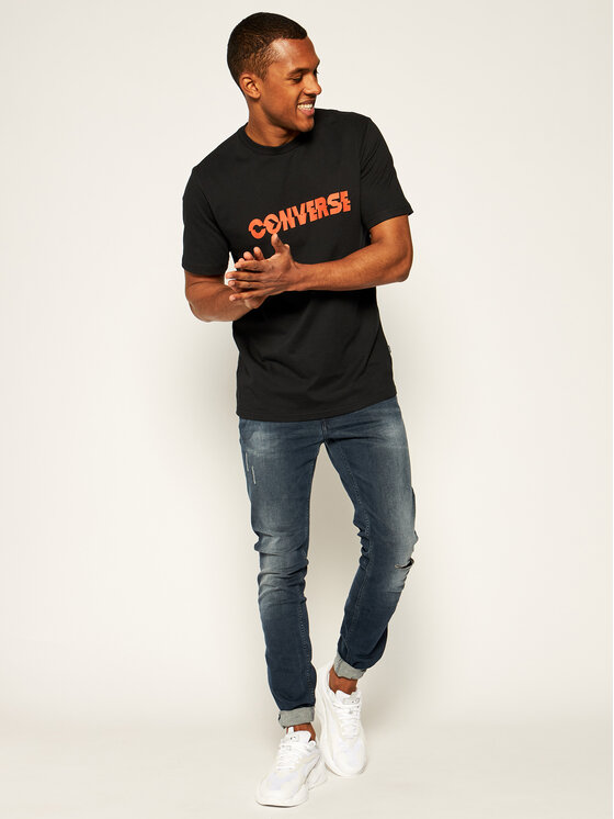 Converse Converse T-shirt Table Tee 10019599-A02 Nero Regular Fit