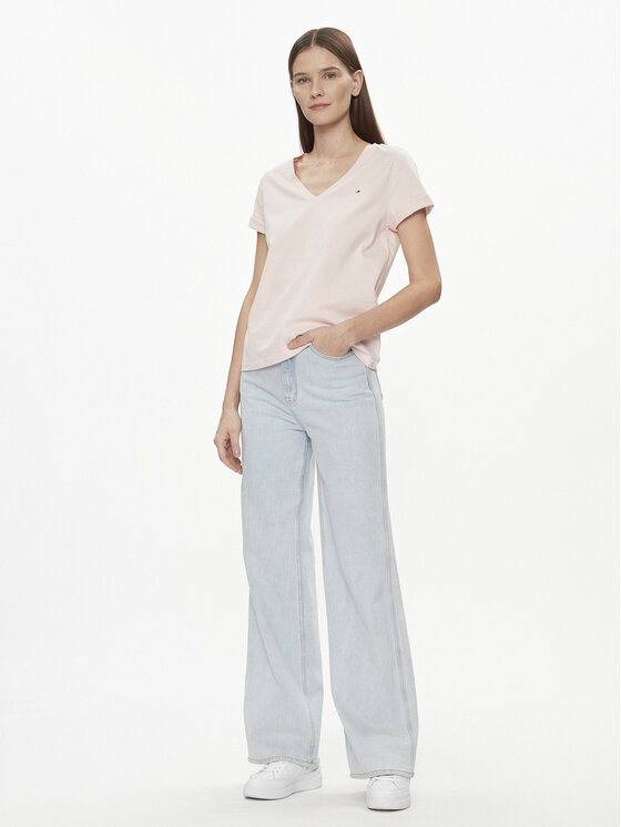Tommy Hilfiger Tommy Hilfiger Тишърт Modern WW0WW39781 Розов Regular Fit