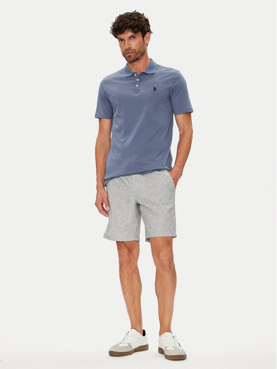 U.S. Polo Assn. U.S. Polo Assn. Polo MUP3780 Niebieski Regular Fit