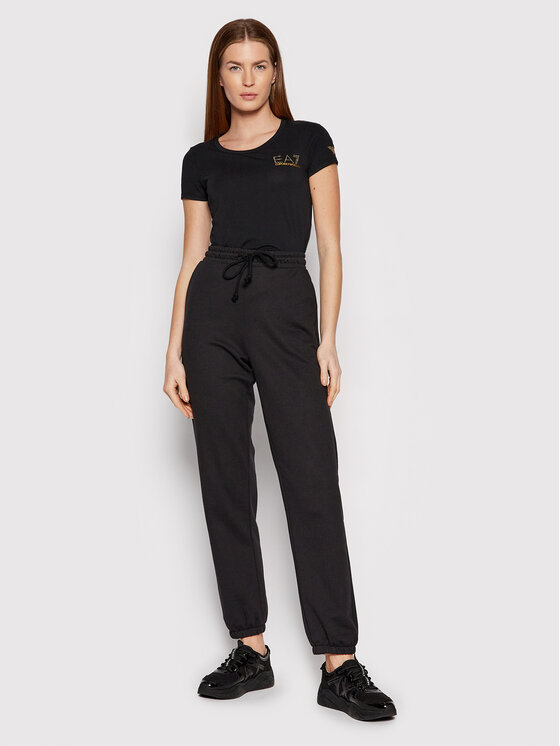 EA7 Emporio Armani EA7 Emporio Armani Majica 8NTT65 TJDQZ 1200 Črna Slim Fit