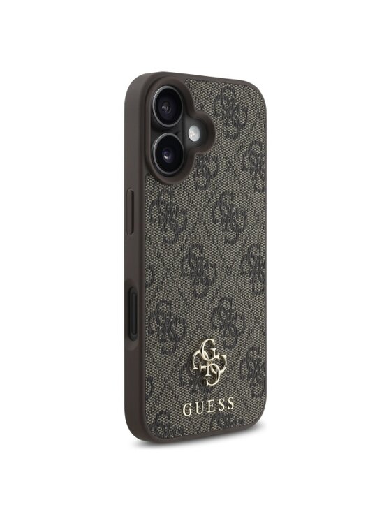 Guess Guess Etui na telefon Small Classic MagSafe Brązowy