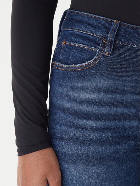 Guess Guess Jeans hlače W2YA46 D4Q03 Mornarsko modra Skinny Fit