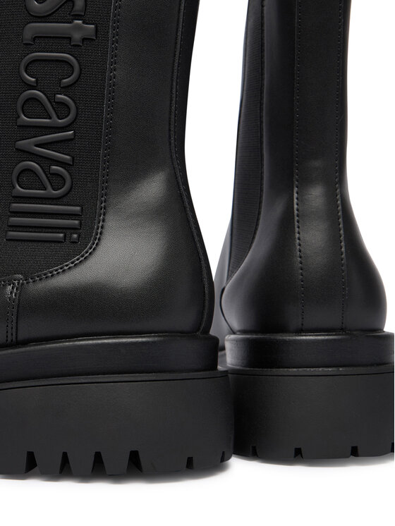 Just Cavalli Just Cavalli Jātnieku stila puszābaki 79RA3S96 ZSD74 Melns