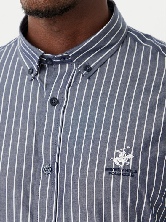 Beverly Hills Polo Club Beverly Hills Polo Club Сорочка P-SS26M-BRASS Cиній Regular Fit