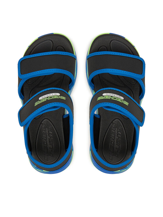 Skechers Skechers Sandali S-Lights: Sola Glow Sandal - Fusion Brights 407032L/BKBL Nero