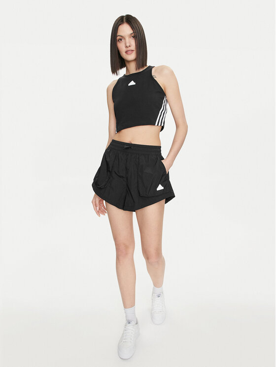 adidas adidas Pantaloncini sportivi City Escape IQ4822 Nero Loose Fit