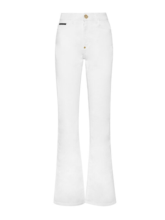 PHILIPP PLEIN PHILIPP PLEIN Jeansy 1071 Bílá