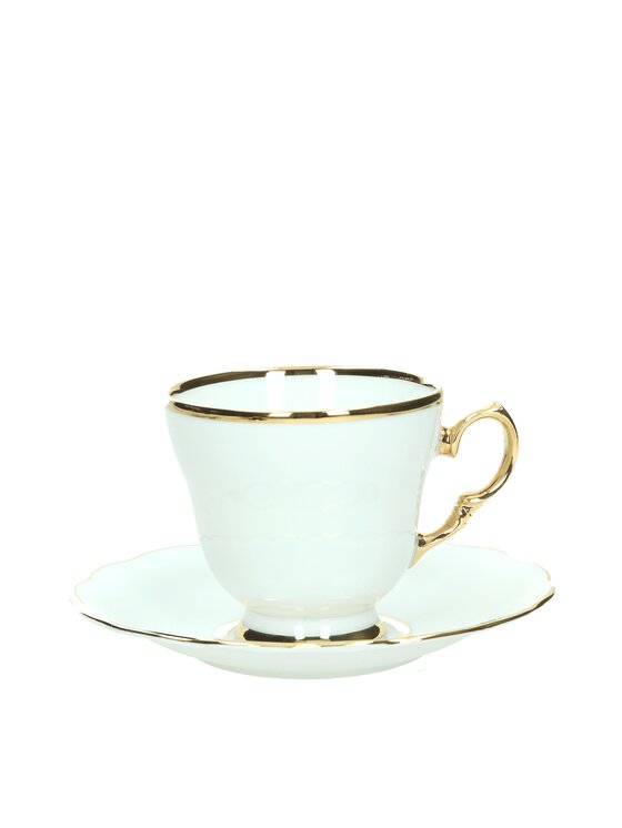 Ćmielów Ćmielów Filiżanka ze spodkiem Alaska Dzień Biały