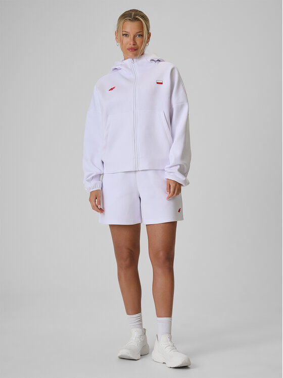 4F 4F Bluza STREFA KIBICA Biały Regular Fit