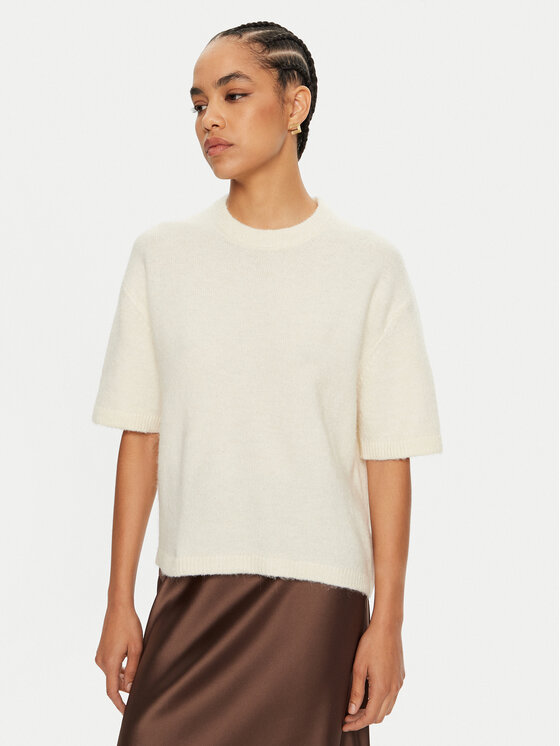 Gina Tricot Gina Tricot Светр 22271 Écru Regular Fit