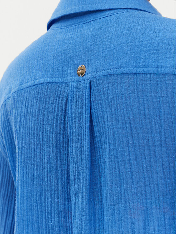 Seafolly Seafolly Camicia Breeze 55428-TO Blu Regular Fit