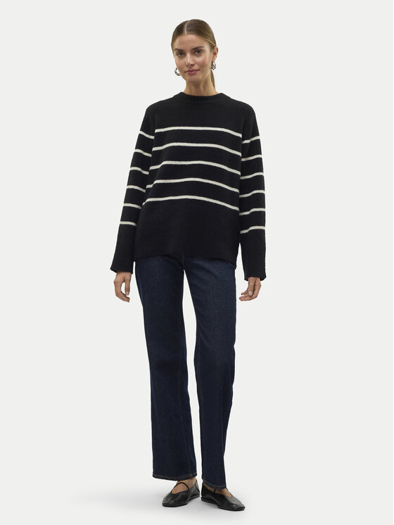 Vero Moda Vero Moda Sweter Flawless 10320487 Czarny Loose Fit
