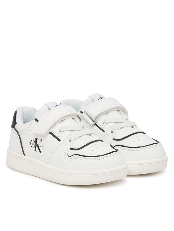 Calvin Klein Calvin Klein Snīkeri Low Cut Lace-Up/Velcro V1X9-83278-1355 M Balts