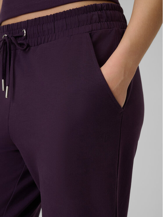 4F 4F Spodnie dresowe ESSENTIALS Fioletowy Regular Fit