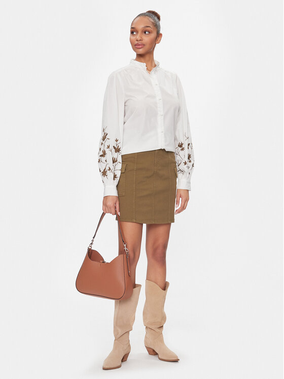 Vila Vila Särk 14090057 Valge Regular Fit