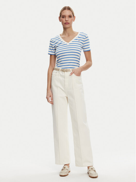 Tommy Hilfiger Tommy Hilfiger Tričko New Cody WW0WW40584 Modrá Slim Fit