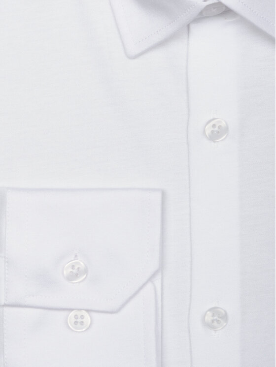 Evenemen Evenemen Koszula dzianinowa STICKAT Biały Slim Fit