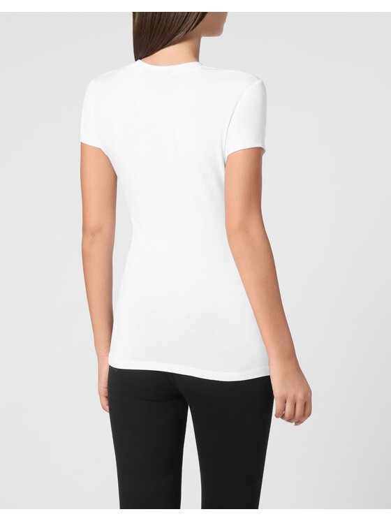 PHILIPP PLEIN PHILIPP PLEIN T-shirt 9535 Bianco Skin Tight Fit