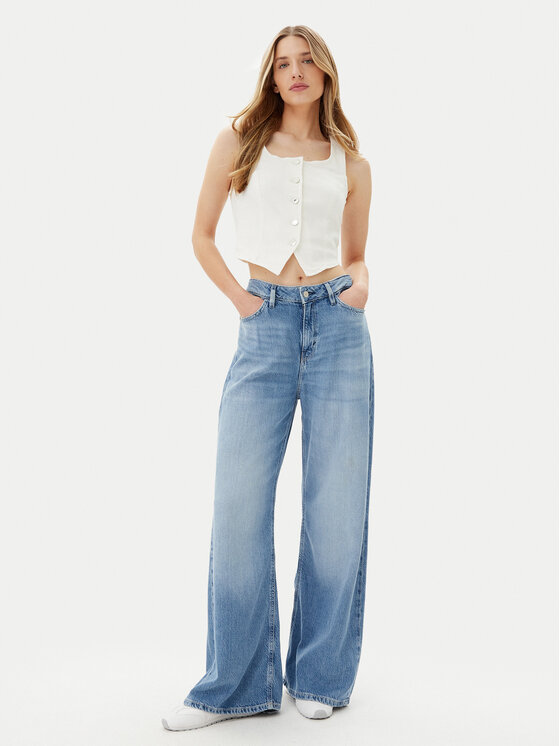 Vero Moda Vero Moda Mellény Wild Alinia 10323777 Fehér Slim Fit