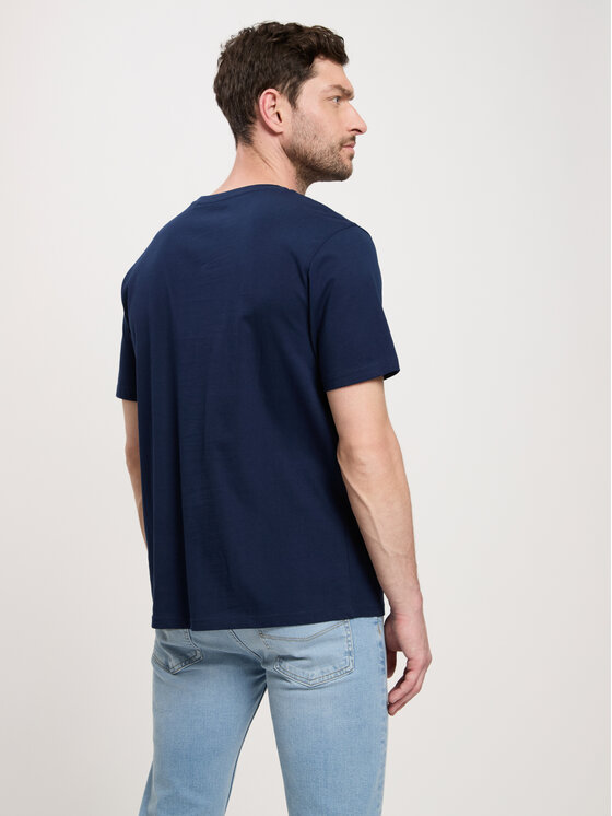 Cross Jeans Cross Jeans T-Shirt 16017-001 Granatowy Regular Fit