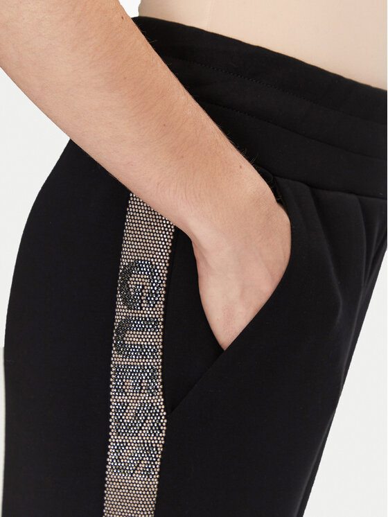 Guess Guess Спортивні штани W5RB00 KBYE2 Чорний Regular Fit