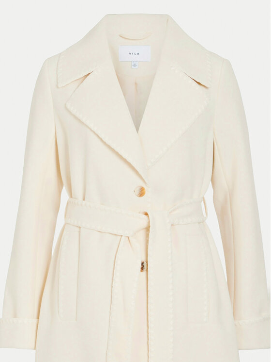 Vila Vila Cappotto di transizione Cooley 14102689 Beige Regular Fit