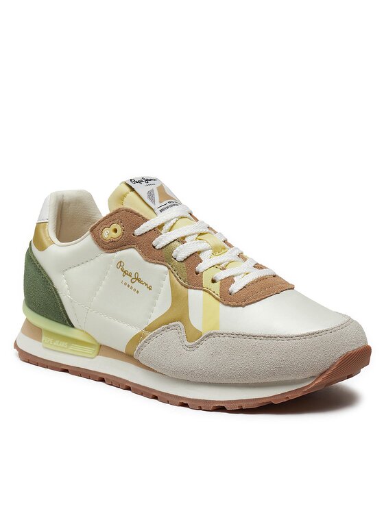 Pepe Jeans Pepe Jeans Tenisice Brit Print W PLS40010 Bijela