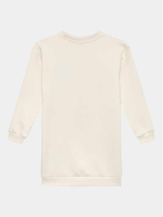 Guess Guess Sukienka codzienna J3BK01 KAZQ2 Écru Regular Fit