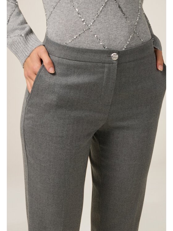 Oltre Oltre Pantaloni di tessuto P030R309193N0S3 Grigio Regular Fit