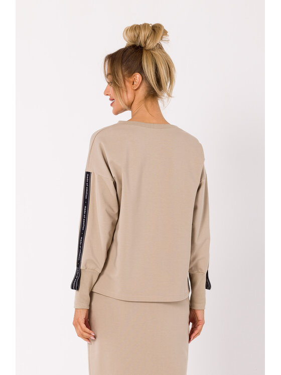 Made of Emotion Made of Emotion Felpa M727 Beige Premium Fit