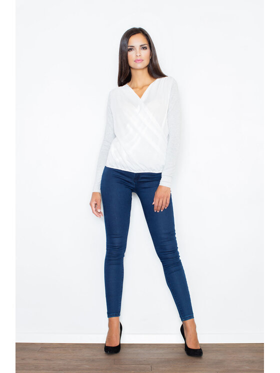 FIGL FIGL Halenka M375 Šedá Regular Fit
