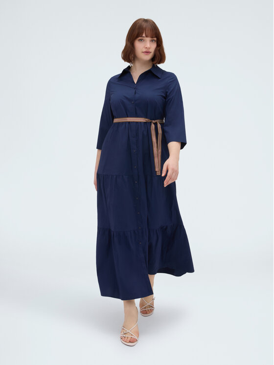Fiorella Rubino Fiorella Rubino Abito da sera 7048T001779N034 Blu A-Line Fit