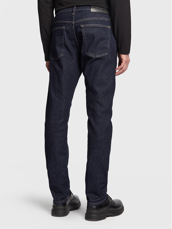 Calvin Klein Calvin Klein Džinsai Rinse K10K111241 Tamsiai mėlyna Slim Fit