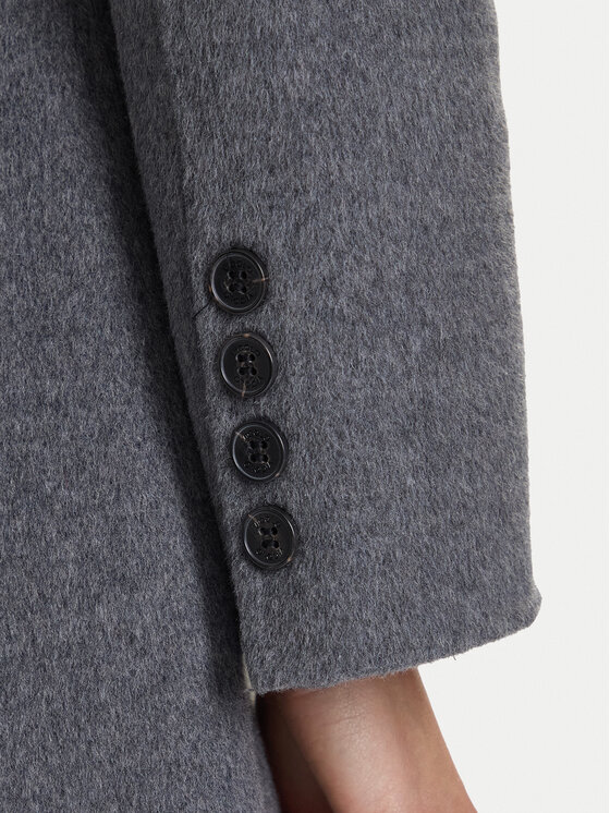 ViCOLO ViCOLO Gyapjú kabát TF0073 Szürke Regular Fit