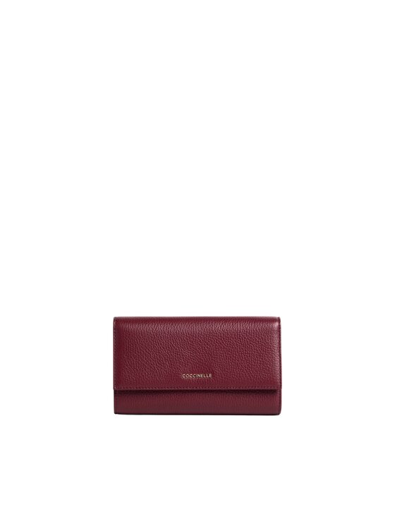 Coccinelle Coccinelle Portafoglio Metallic 3 Bordeaux