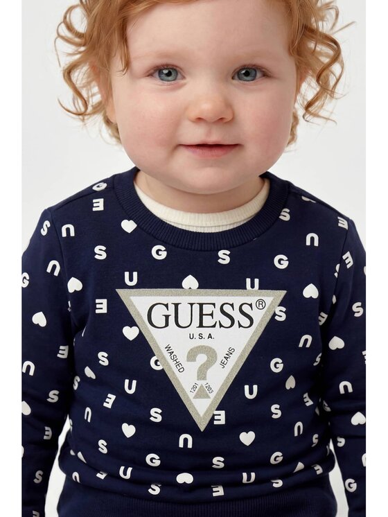 Guess Kids Guess Kids Sweter 183738 Niebieski Classic Fit