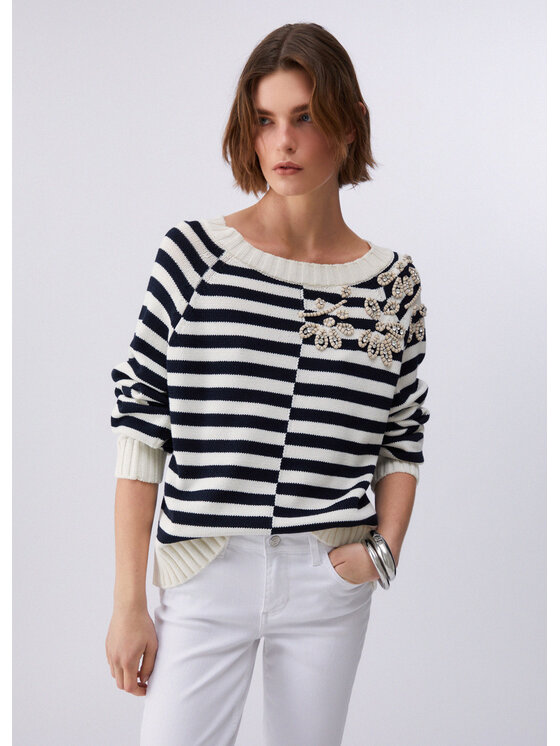 Liu Jo Liu Jo Sweter WA6219MA97PC3915 Niebieski Regular Fit