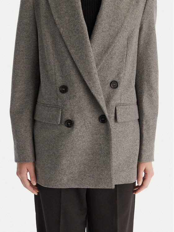 PINKO PINKO Švarkas Amora Giacca 106099 A2ZU Pilka Regular Fit