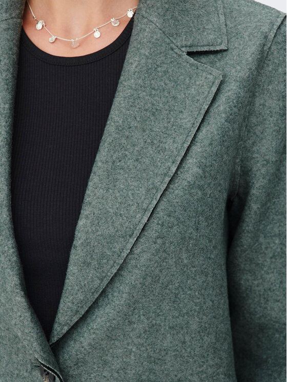 ONLY ONLY Преходно палто 15213300 Зелен Regular Fit