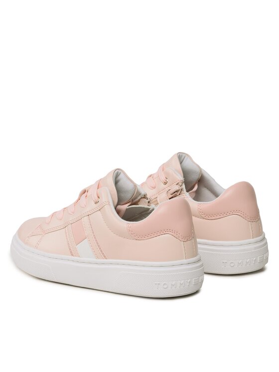 Tommy Hilfiger Tommy Hilfiger Laisvalaikio batai Flag Low Cut Lace-Up Sneaker T3A9-32703-1355 S Rožinė