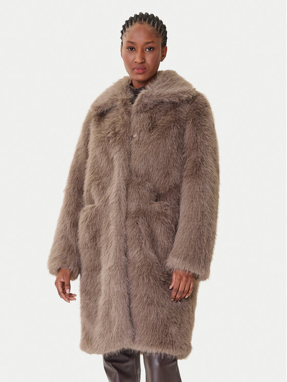 Bomboogie Bomboogie Pelliccia CW9192TFRL5 Marrone Relaxed Fit