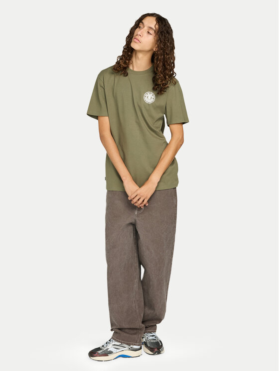 Element Element Póló Seal Bp ELYZT00596 Khaki Regular Fit