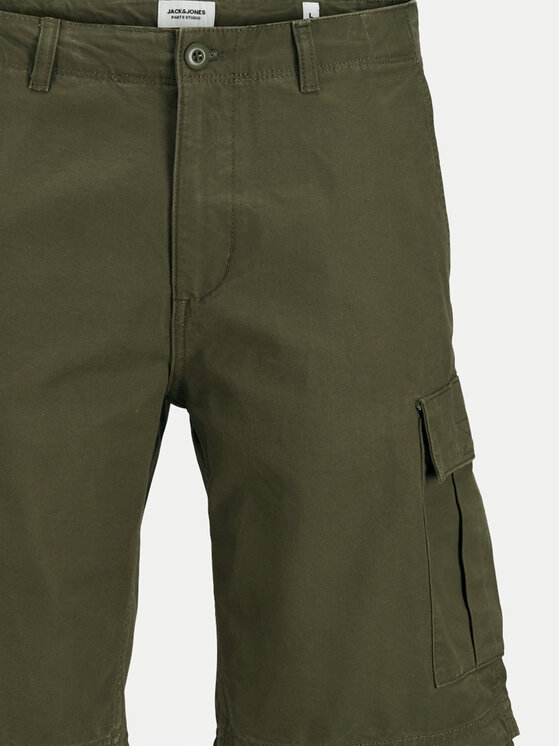 Jack & Jones Jack & Jones Szorty materiałowe Jpstcole 12248685 Khaki Regular Fit