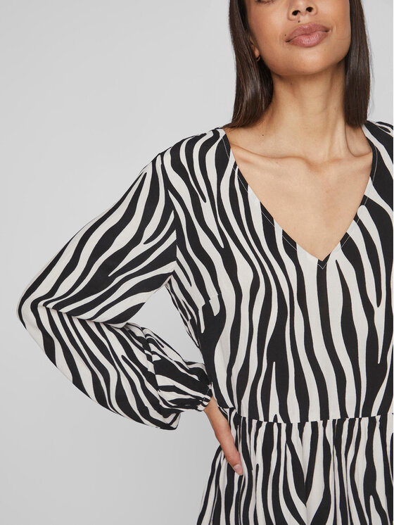 Vila Vila Sukienka codzienna Fini 14084533 Kolorowy Relaxed Fit