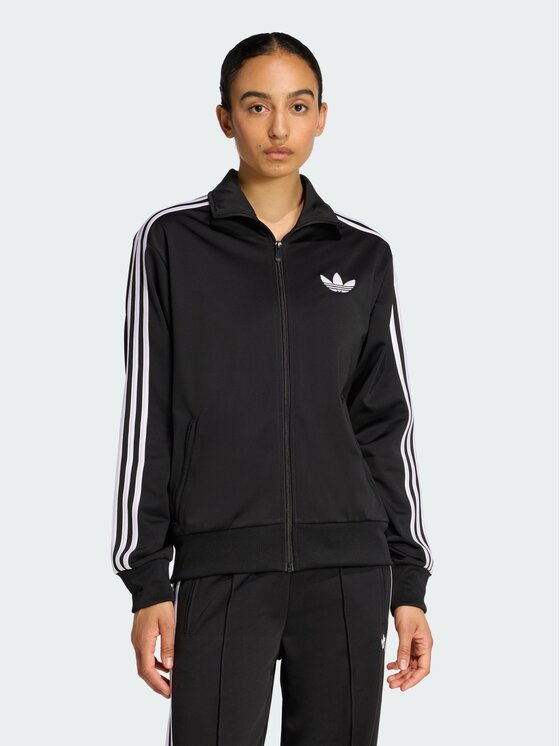 adidas adidas Bluza FIREBIRD Czarny Loose Fit