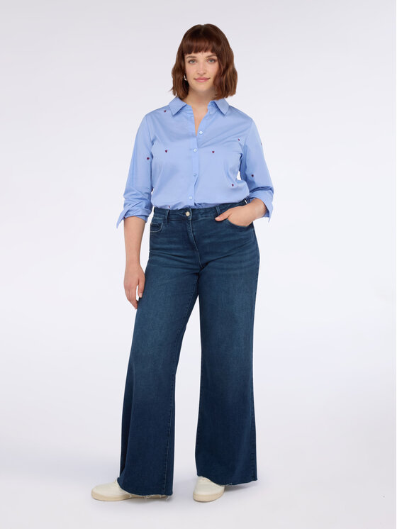 Fiorella Rubino Fiorella Rubino Koszula 5130T001374N004 Turkusowy Regular Fit