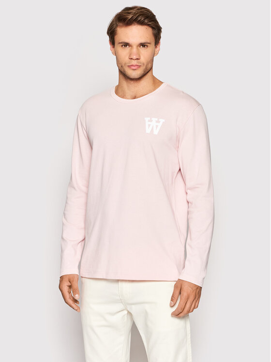 Wood Wood Wood Wood Longsleeve Mel 10295400-2323 Rosa Regular Fit